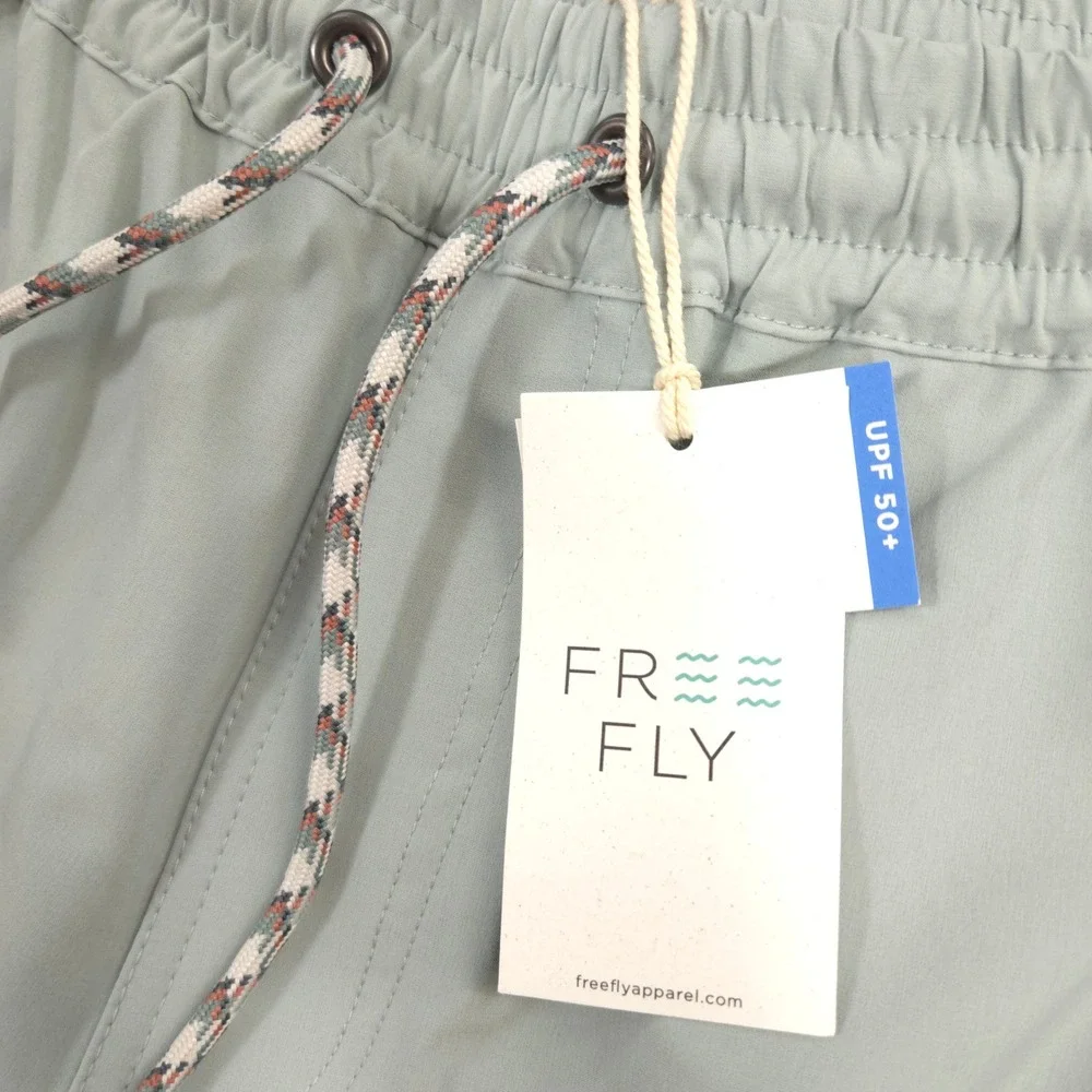 Free Fly Andros Swim Trunks Mens S Ocean Mist Performance UPF 50+ Unlined NEW